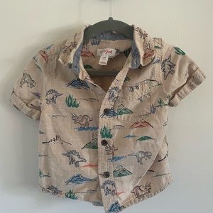 Cat & Jack Dinosaur Button Up